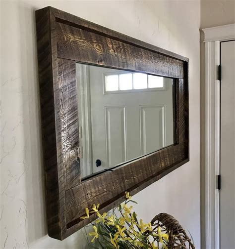 View Rustic Mirrors by mybarnwoodframes on Etsy